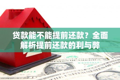 洛隆贷款能不能提前还款？全面解析提前还款的利与弊