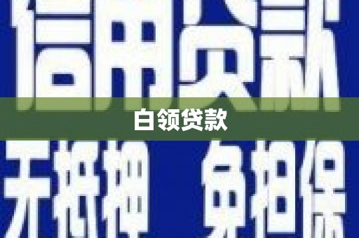 洛隆白领贷款